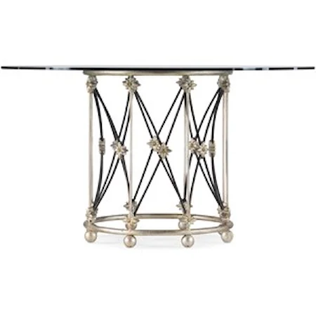 Metal Pirouette Dining Table Base
